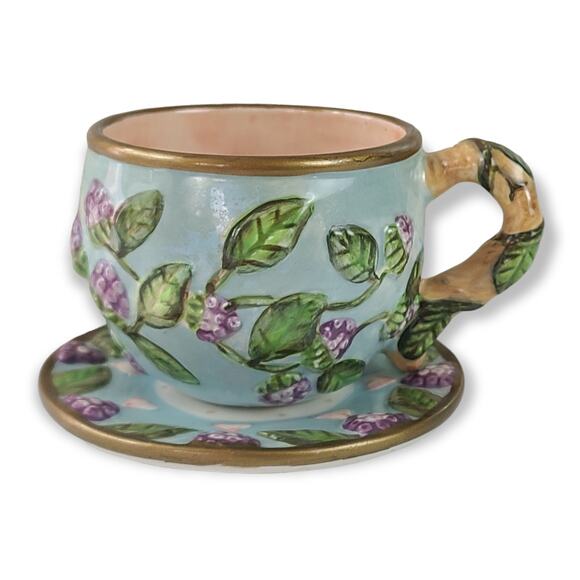 Silvestri Bunny in the garden tea set for two Elaine Voghelle in box - Picture 5 of 10